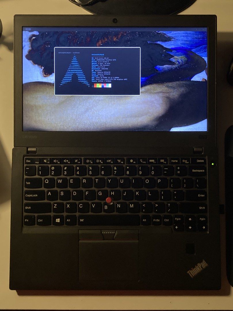 Lenovo ThinkPad X270 (Category: Laptops & Notebooks) located in Manila. Submitted by giosanra (Listing ID 1469567159, Image 3). Description: - Lenovo ThinkPad X270 in clean condition with no major scuffs - Pre-installed with Arch Linux for terminal work and coding - Intel Core i5-7200U processor with integrated graphics - Compact 12-inch display for great portability - Iconic ThinkPad keyboard and trackpoint 8gb ram 230gb ssd i5 7200U no issues f