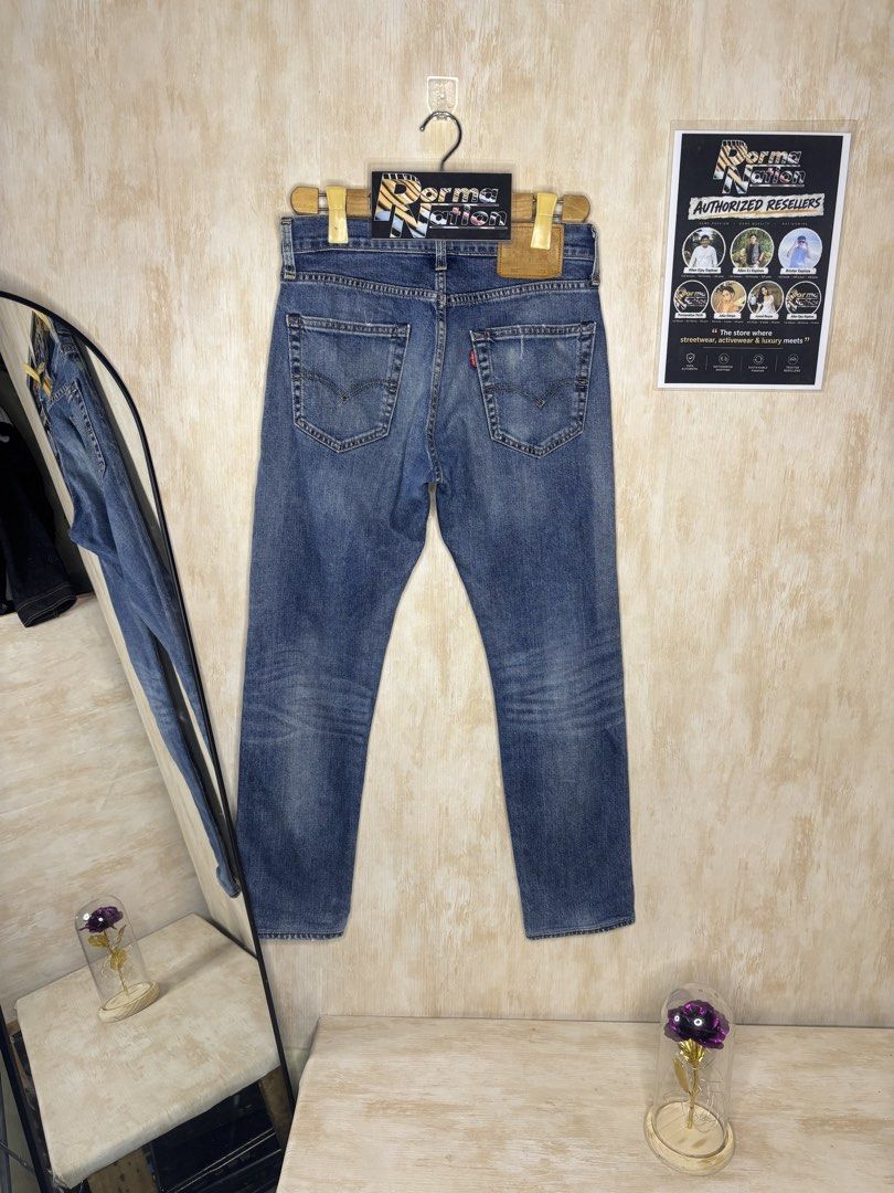 LEVIS 502 SELVEDGE TAPERED JEANS (Category: Jeans) located in Cabuyao City. Submitted by pormanation-thrift-store (Listing ID 1469423529, Image 1). Description: LEVIS 502 SELVEDGE TAPERED JEANS Condition: EXCELLENT Color rate: 9/10 Size: 28 Dimes: 30”Wx38”L Issue: ALTERED LENGTH‼️ Price: 1500.
