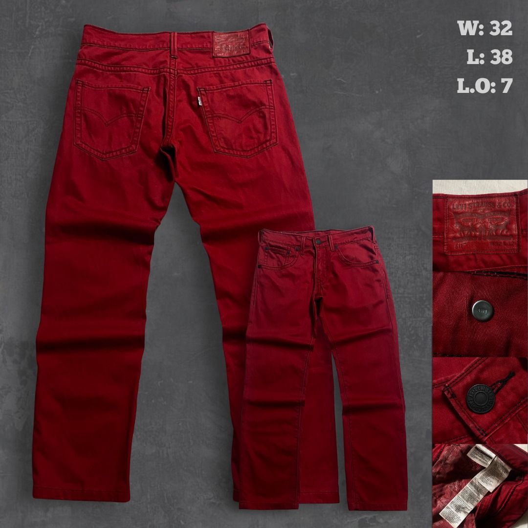 Levi’s 511 Red Denim Jeans W32 L38 (Category: Jeans) located in Rizal. Submitted by van.b (Listing ID 1469527869, Image 1). Description: Levi’s 511 Red Denim Jeans W: 32” L: 38” L.O: 7” ₱499 + shipping fee Really nice colorway. Black buttons and stitchings are a nice contrast Issue(s): None Color Rate: 9.5 We are not affiliated or associated with any of the brands featured. All trademarks and copyrights belong to their respective owners. .