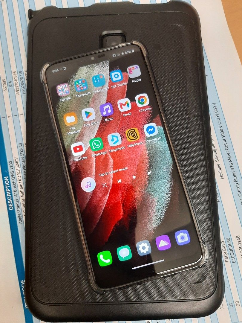 LG G7 ThinQ (Category: Samsung) located in Paranaque City. Submitted by ber2s (Listing ID 1469569780, Image 1). Description: - Brand/Model: LG G7 ThinQ - Storage Capacity: 64GB - Included: Clear protective case - Condition: Well-maintained, fully functional display and features as seen in photos - dual camera, wide and ultrawide - hifi quad dac, dts surround see pictures for more specs info. pickup location: Paranaque City.