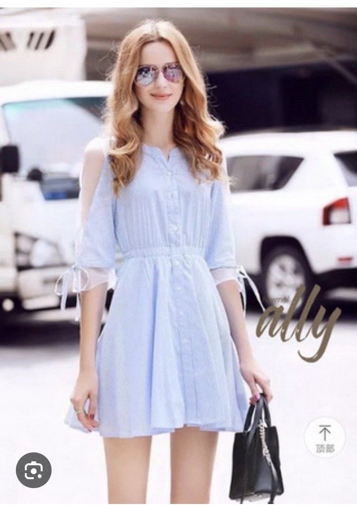 Light blue stripe mini dress (Category: Dresses) located in Manila. Submitted by wheneity67thifted (Listing ID 1469563793, Image 2). Description: .
