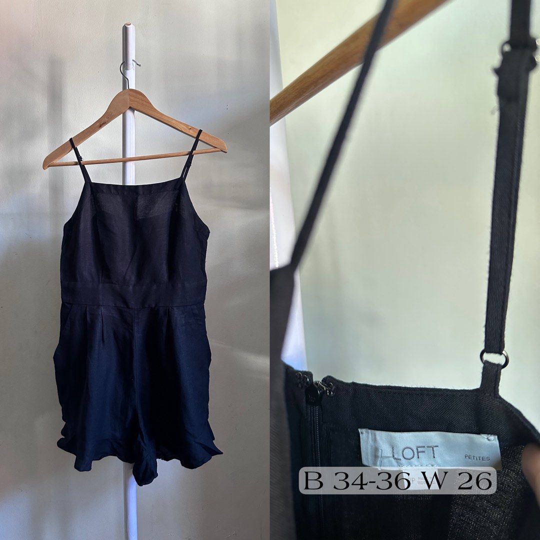 LOFT Petites Black Linen Romper (Category: Rompers) located in Rizal. Submitted by loveluna. (Listing ID 1469493402, Image 1). Description: .