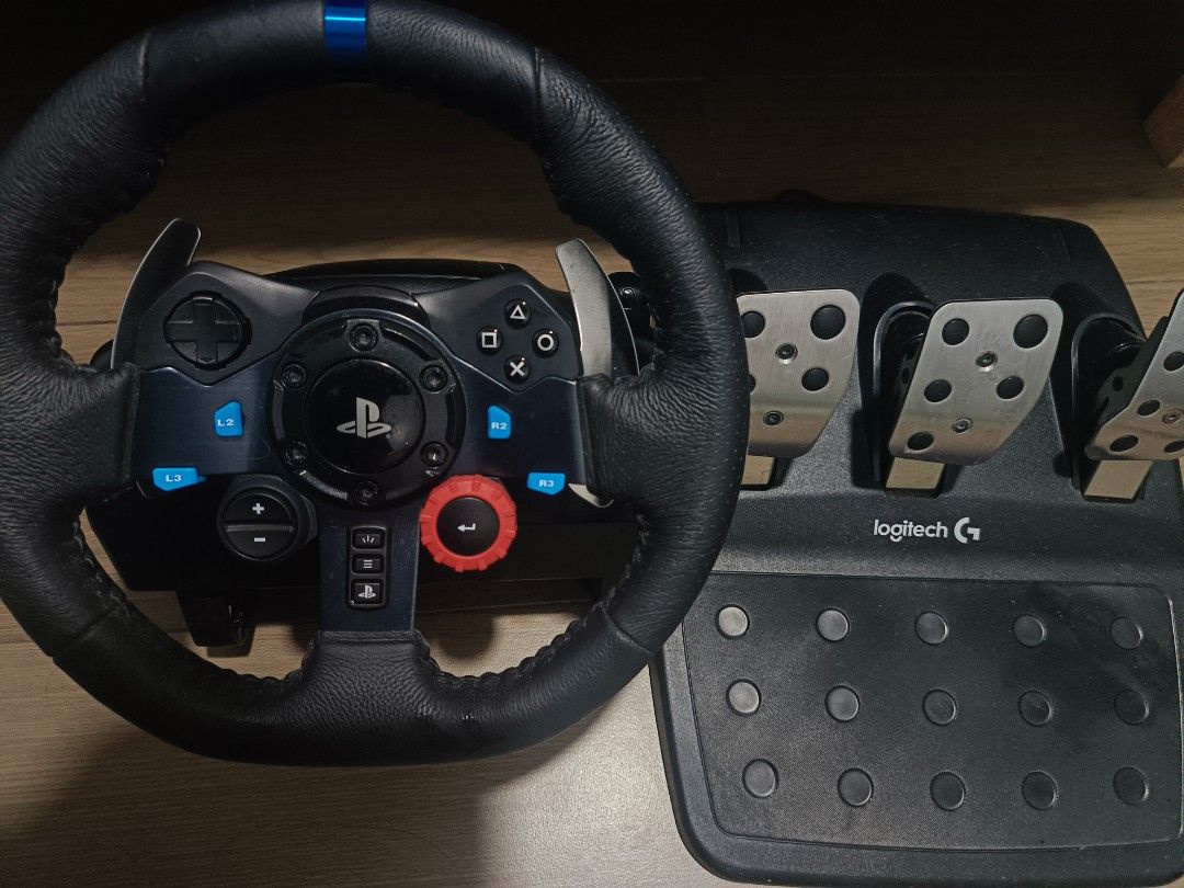 Logitech g29 sim racing (Category: Controllers) located in Manila. Submitted by x_iamtrc (Listing ID 1469410064, Image 1). Description: selling my g29 Logitech will switch to moza r5 - all working / no issue - no box pm for details.
