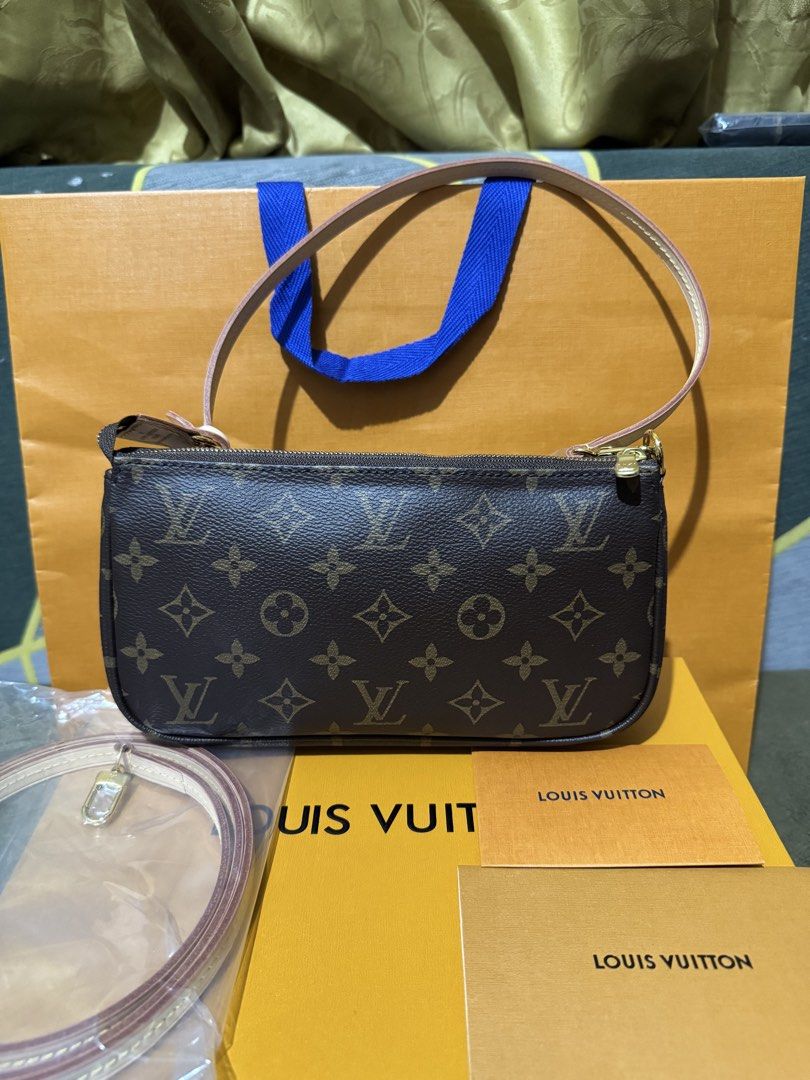 Louis Vuitton Monogram Pochette (Category: Luxury Bags & Wallets) located in San Juan City. Submitted by owluxxx (Listing ID 1469504254, Image 3). Description: Louis Vuitton Monogram Pochette Personal Use No Flaws No Rubs Clean inside Microchip ( 2021 ) Normal Sign of use With Unused Long Strap Guaranteed Authentic/Original 💯 W/ COA ✅ Inclusion: Box , Paperbag Loc: Sta. mesa 📍 Slight Nego!! .