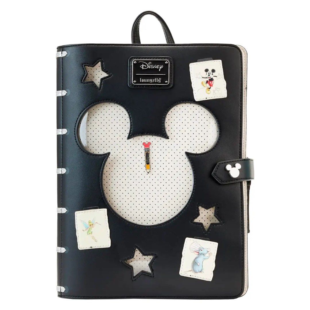 Loungefly Disney 100th Sketchbook Pin Trader Backpack (Category: Vintage Collectibles) located in Manila. Submitted by blueseamarketing (Listing ID 1469498026, Image 2). Description: .