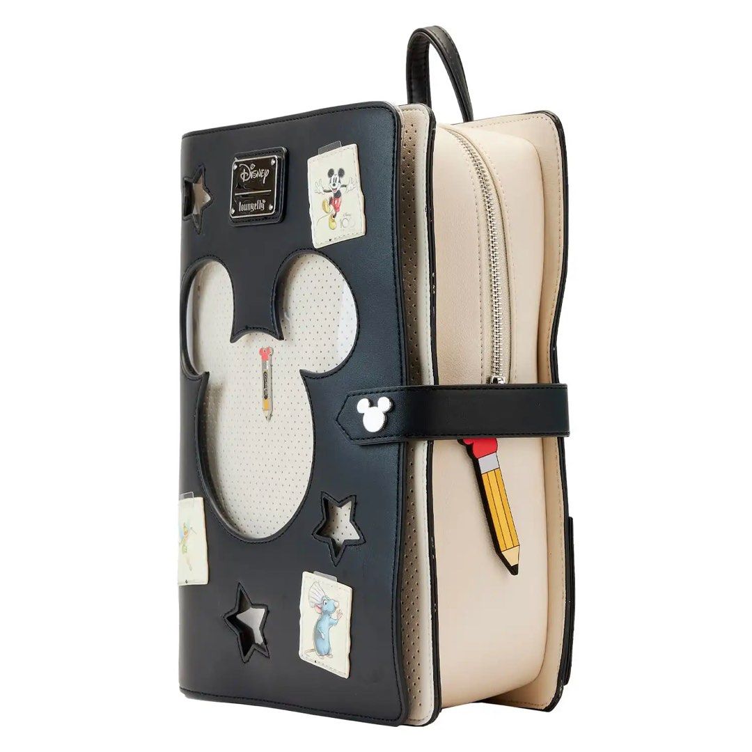 Loungefly Disney 100th Sketchbook Pin Trader Backpack (Category: Vintage Collectibles) located in Manila. Submitted by blueseamarketing (Listing ID 1469498026, Image 3). Description: .