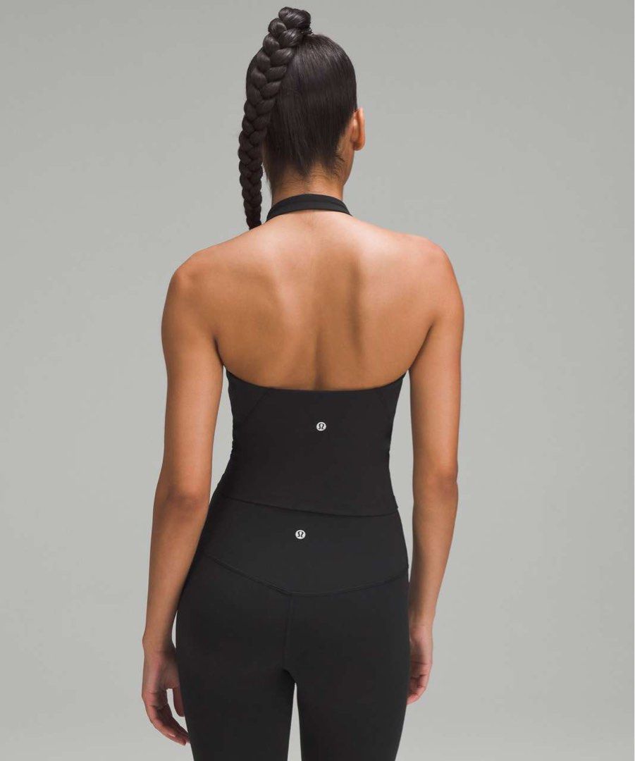 Lululemon Halter Top (Category: Activewear) located in Dasmarinas. Submitted by shoppingaccount__ (Listing ID 1469526104, Image 1). Description: missing dot size medium to large frame padded .