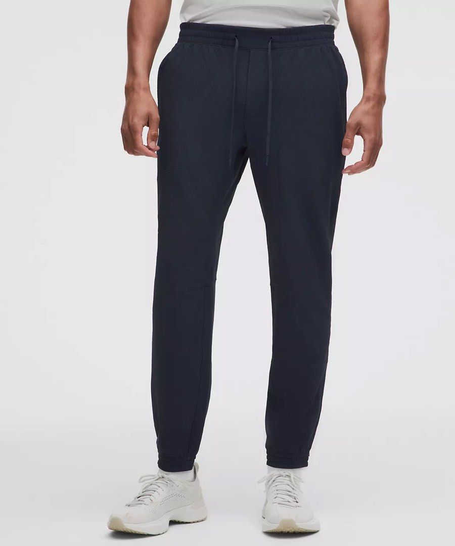 lululemon license to train jogger pants (Category: Joggers) located in Las Pinas. Submitted by moncaz2461827 (Listing ID 1469427614, Image 1). Description: Lulu🍋 license to train jogger pants Size large on tag Waist 32-36 Length 39 Like new condition Color rate 9.9/10 (navy blue) No issue 💌.