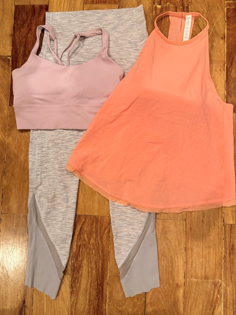LULULEMON PILATES SET OF 3 (Category: Activewear) located in Dagupan City. Submitted by size.spectrum (Listing ID 1469519630, Image 1). Description: ALL DOT SIZE 4 Like new See pics for details.