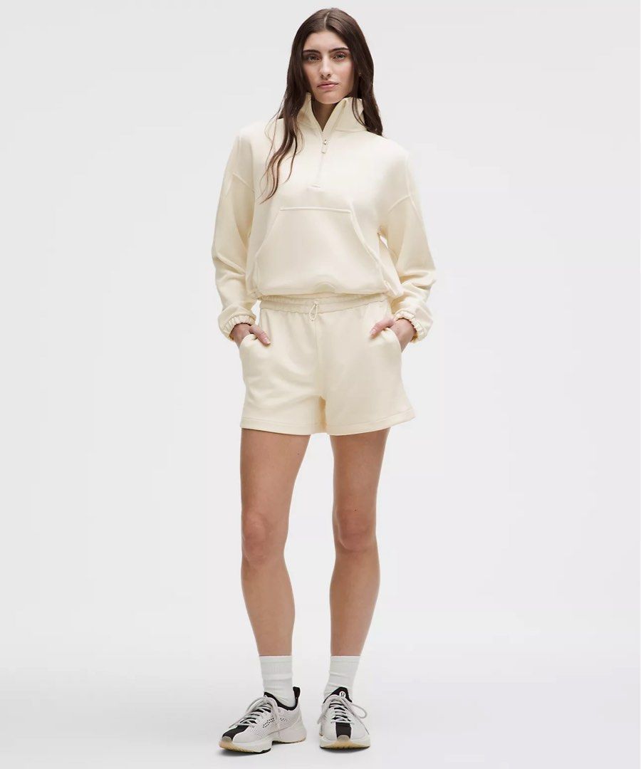 Lululemon Softstreme High Rise Short (Category: Activewear) located in Cavite. Submitted by onebeancent (Listing ID 1469396602, Image 1). Description: 🔘CODE 00155 Size: Dot 6 (28 to 34 Women's) Dimension: 14" Length Color: Cream Color Rate: 10/10 Issue: None Condition: Like new‼️ Price: 950php Additional Shipping Fee (J&T Small Pouch) 75php Luzon 100php visayas 120php mindanao.