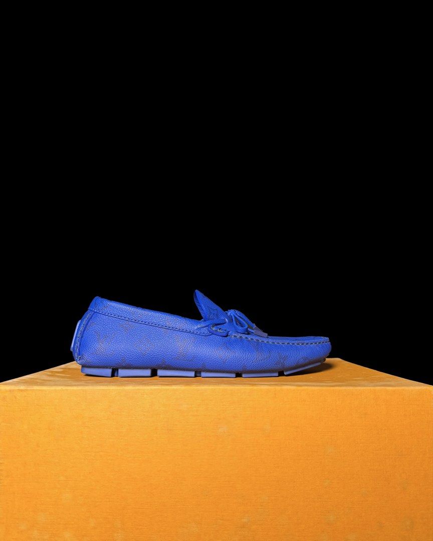 LV Driver Mocassin Blue Monogram (Category: Sneakers & Footwear) located in Makati City. Submitted by royalkicks.mnl (Listing ID 1469535701, Image 1). Description: LV Driver Mocassin Blue Monogram 6.5L (8-8.5 US) ₱15,995 Like New / Complete.