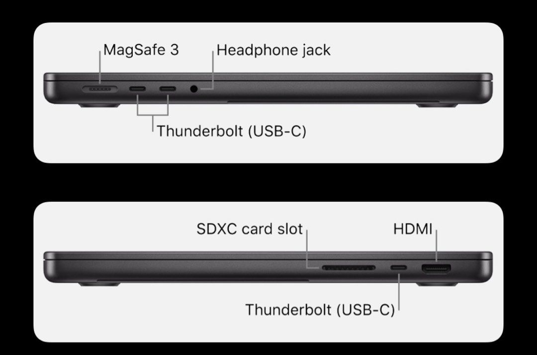 Macbook Pro M4 Chip (16 inch) (Category: Laptops & Notebooks) located in San Fernando. Submitted by ilovepomelo (Listing ID 1469558356, Image 2). Description: Apple MacBook Pro M4 Pro 16-inch Space Black | 24GB RAM | 512GB SSD Selling my Apple MacBook Pro M4 Pro 16-inch in Space Black. Specifications: * Model: MacBook Pro 16-inch (M4 Pro) * Color: Space Black * Memory: 24GB Unified Memory * Storage: 512GB SSD * Chip: Apple M4 Pro Battery Health: 