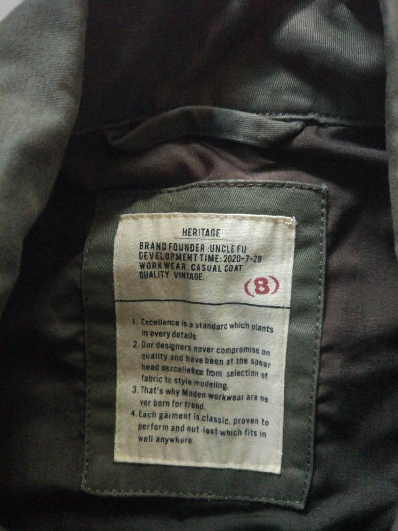 Maden OD Field Jacket M (Category: Coats, Jackets and Outerwear) located in Pasay City. Submitted by denimdude.ph (Listing ID 1469439739, Image 3). Description: .