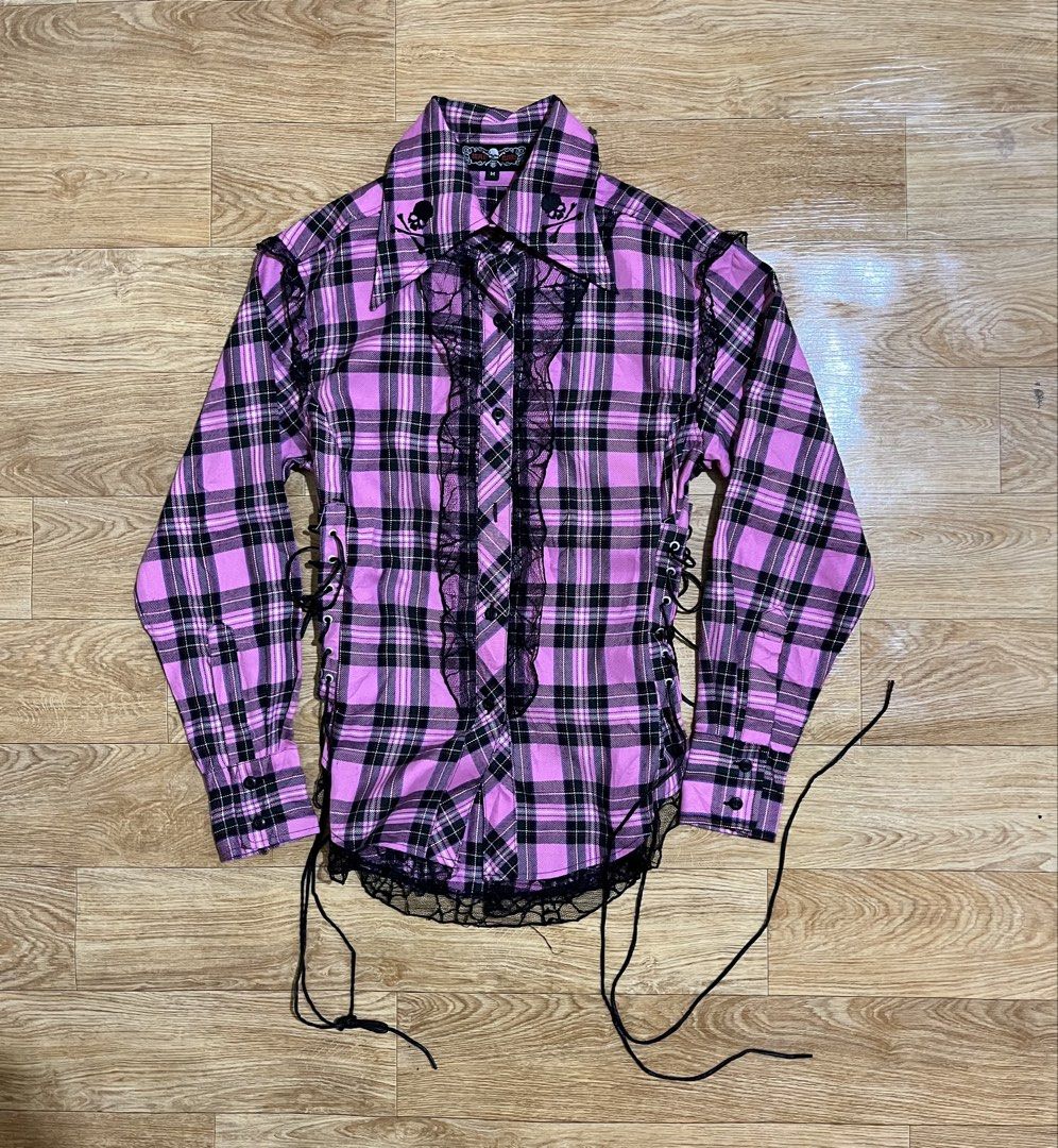 Madpunks Flannel gothic (Category: Others Tops) located in Zamboanga. Submitted by alterramz08 (Listing ID 1469557549, Image 1). Description: Pls pm me on fb al-zuldik husin asmad Limit na reply ko dito Madpunks Flannel Gothic Size medium Width 18 Length 27 Excellent Condition Price : 1,500 Pesos !!.