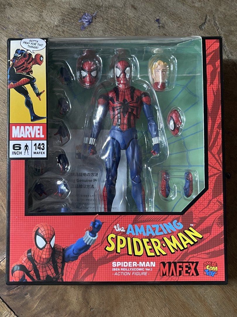 MAFEX 143 Ben Reilly comic ver (Category: Figurines & Statues) located in Cabuyao City. Submitted by apusa (Listing ID 1469423137, Image 1). Description: MAFEX 143, Ben Reilly Comic Ver For 2680 Only with minimal paint chip Open for trade as well Payment: Maya or Bank Transfer MOD: LALAMOVE or LBC COP .
