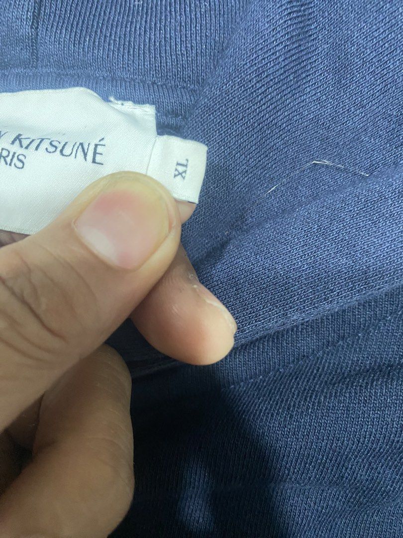 Maison Kitsune Full Zip Hoodie (Category: Coats, Jackets and Outerwear) located in Mandaue City. Submitted by MJ_80 (Listing ID 1469408187, Image 3). Description: Maison Kitsune Full Zip Hoodie Navy Blue Size XL Dimes: 22 X 29.5 See photos for measurements Color rate & Condition: 9.9/10 Price: 1,600 .