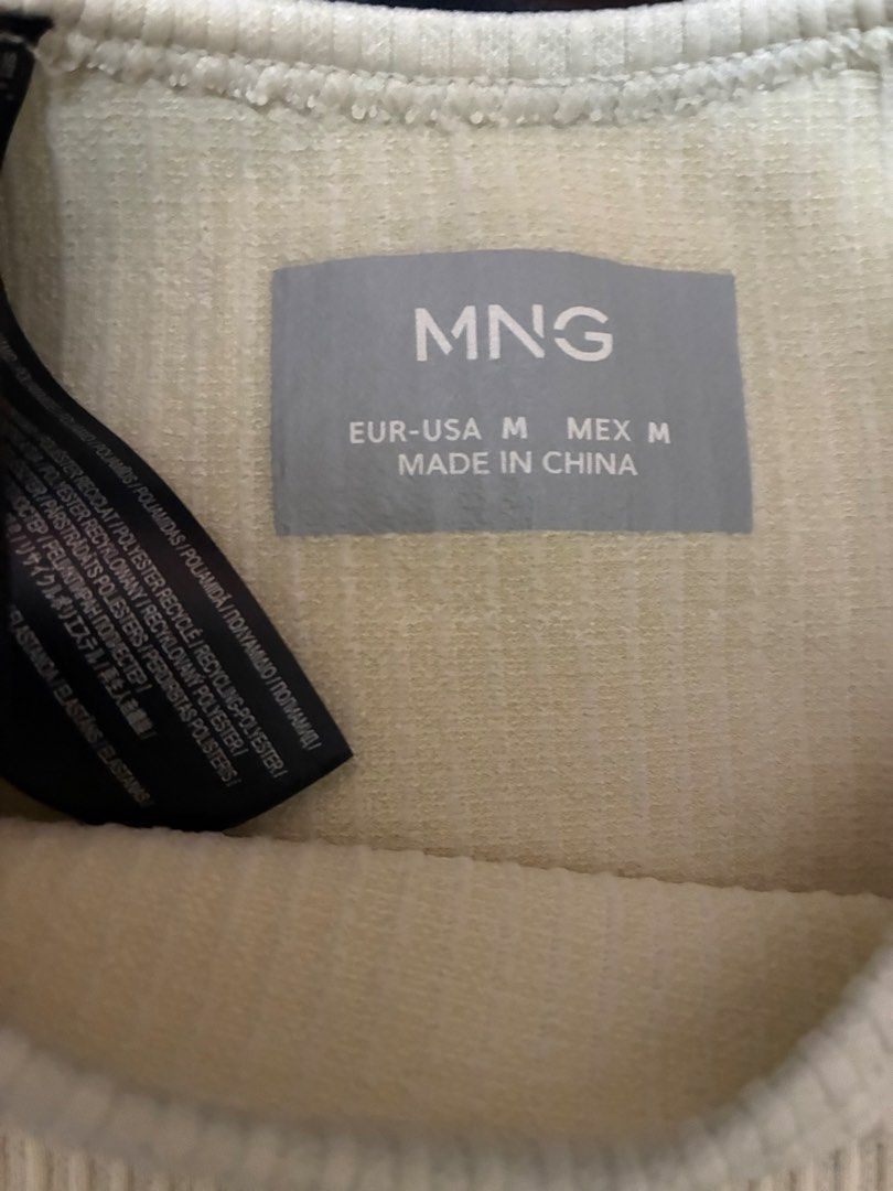 MANGO outfit set (Category: Activewear) located in Muntinlupa City. Submitted by mystyle10 (Listing ID 1469422154, Image 3). Description: Decluttering Original MANGO - Sold as set Color offwhite Used only 2x on travel Super nice in actual wear Tag is M but best fit Small or small frame Medium Stored needs cleaning; NO issues/flaws Tumaba lang daughter ko & forgot this in her closet.