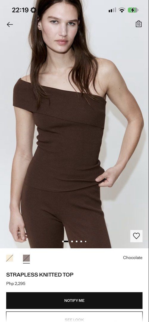 Mango Strapless Knitted Top (Category: Sleeveless) located in Sindangan. Submitted by cellar_ (Listing ID 1469529559, Image 1). Description: RFS: impulse buy; decluttering; not my style Never worn, washed only Helping tags: off shoulder, zara, wear anika, h&m.