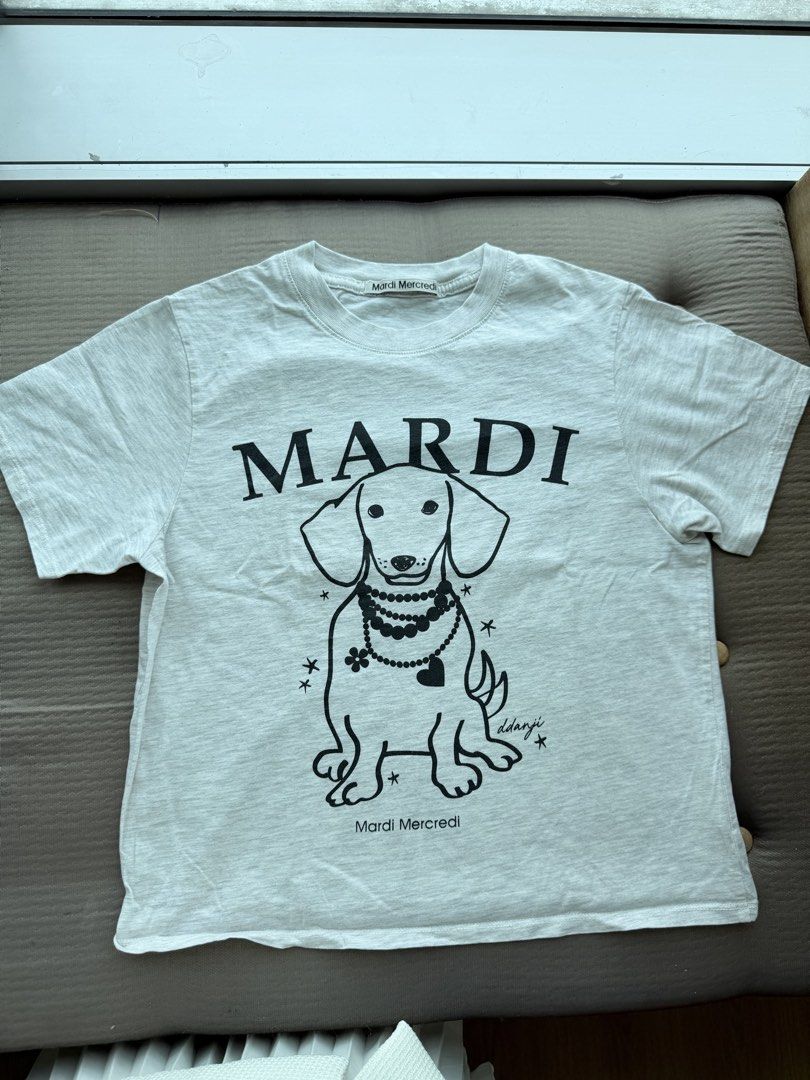 Mardi Mecredi Dog Shirt (Category: Shirts) located in Pasig City. Submitted by atty.angelajenner (Listing ID 1469538155, Image 1). Description: Fits xs to s best. Authentic. No inclusions..