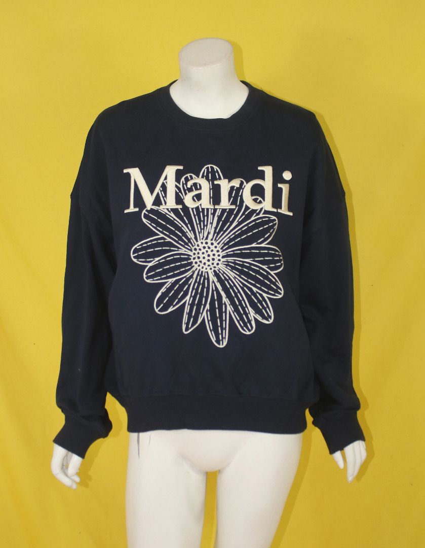 MARDI MERCREDI EMBROIDERED SWEATER (Category: Coats, Jackets and Outerwear) located in Cebu City. Submitted by sinina.station (Listing ID 1469403277, Image 2). Description: 100% cotton made in Korea armpit - 24.5 inches across length - 22 inches .