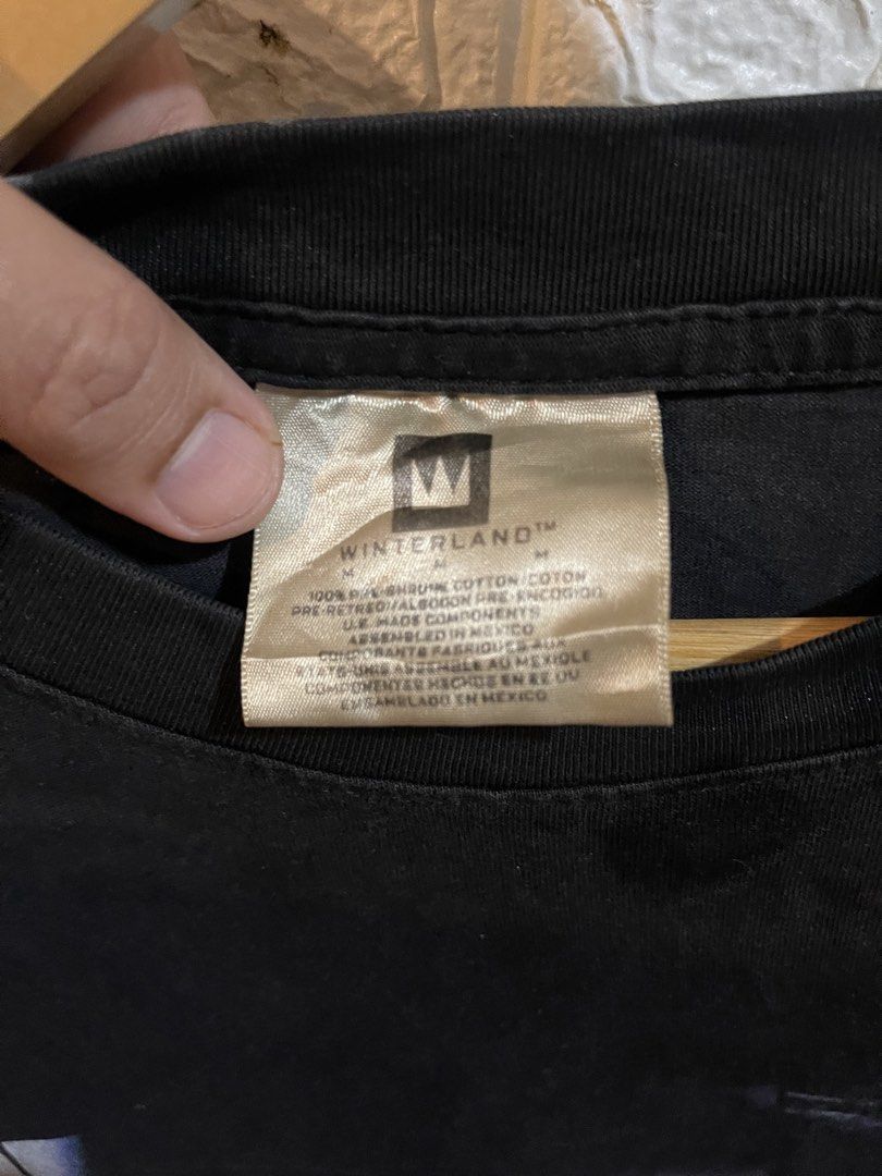 Marilyn Manson Tshirt (Category: Tshirts & Polo Shirts ) located in Manila. Submitted by brex_3108 (Listing ID 1469441026, Image 3). Description: 🔥 Cool vintage-inspired graphic print! ✔️ Brand: Winterland ✔️ Color: Black ✔️ Material: 100% Cotton ✔️ Width: 21 inches ✔️ Length: 29.5 inches ✔️ Unique graphic design ✔️ Perfect for casual and streetwear outfits 📏 Measurements: • Pit-to-pit width: 21” • Length: 29.5” 💯 Pre-loved item. Please see ac