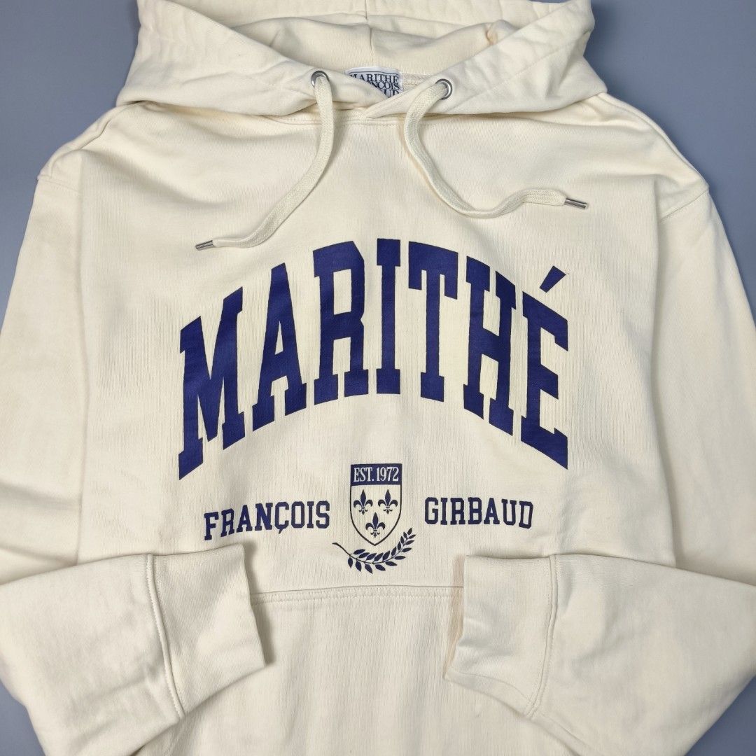 MARITHE FRANCOIS GIRBAUD HOODIE (Category: Coats, Jackets and Outerwear) located in Baguio. Submitted by nikholeisshop29 (Listing ID 1469556286, Image 2). Description: MARITHE FRANCOIS GIRBAUD HOODIE 1,680 + SF M on tag L:27 | W:23 Good as new condition Color rate:10/10.