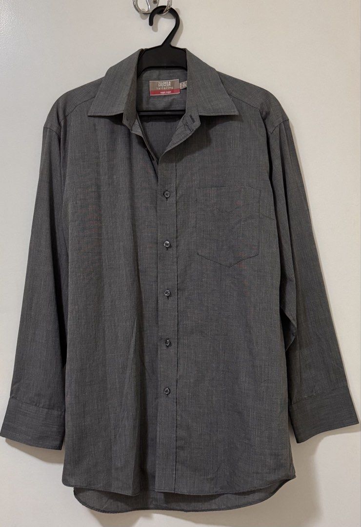 Marks and Spencer Mens Button-down Longsleeves (Category: Formal Shirts) located in Mandaluyong City. Submitted by axos723 (Listing ID 1469526042, Image 1). Description: ➡️Please read item description carefully below (click read more 👇) ➡️Item is AVAILABLE ➡️Guaranteed 💯 %Authentic ➡️1-Day Reservation only ➡️First to pay gets the item ➡️For SURE BUYERS only please. -Price: P 680+SF -Brand: Marks and Spencer -Size: Large -Approx Dimension (Flat 