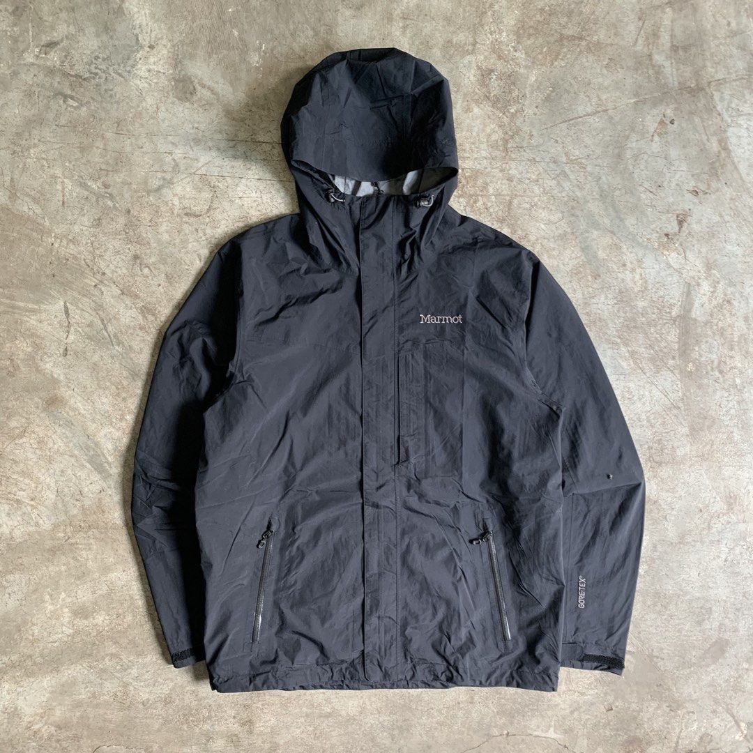 Marmot GORE-TEX Black Waterproof Hooded Jacket (Category: Coats, Jackets and Outerwear) located in Manila. Submitted by emplysthrift. (Listing ID 1469450272, Image 1). Description: Marmot Gore-Tex Windbreaker Jacket Width "24.5 Length "30.5 Likenew Condition Colorrate: 9.8/10 Flaws: none Unli vouchers/vc for safe transactions 📲 Location: Laspinas City, Metro Manila, Brngy Talon Uno. 📍 DM IF INTERESTED📥 - Brand: Marmot - Color: Black - Size: La