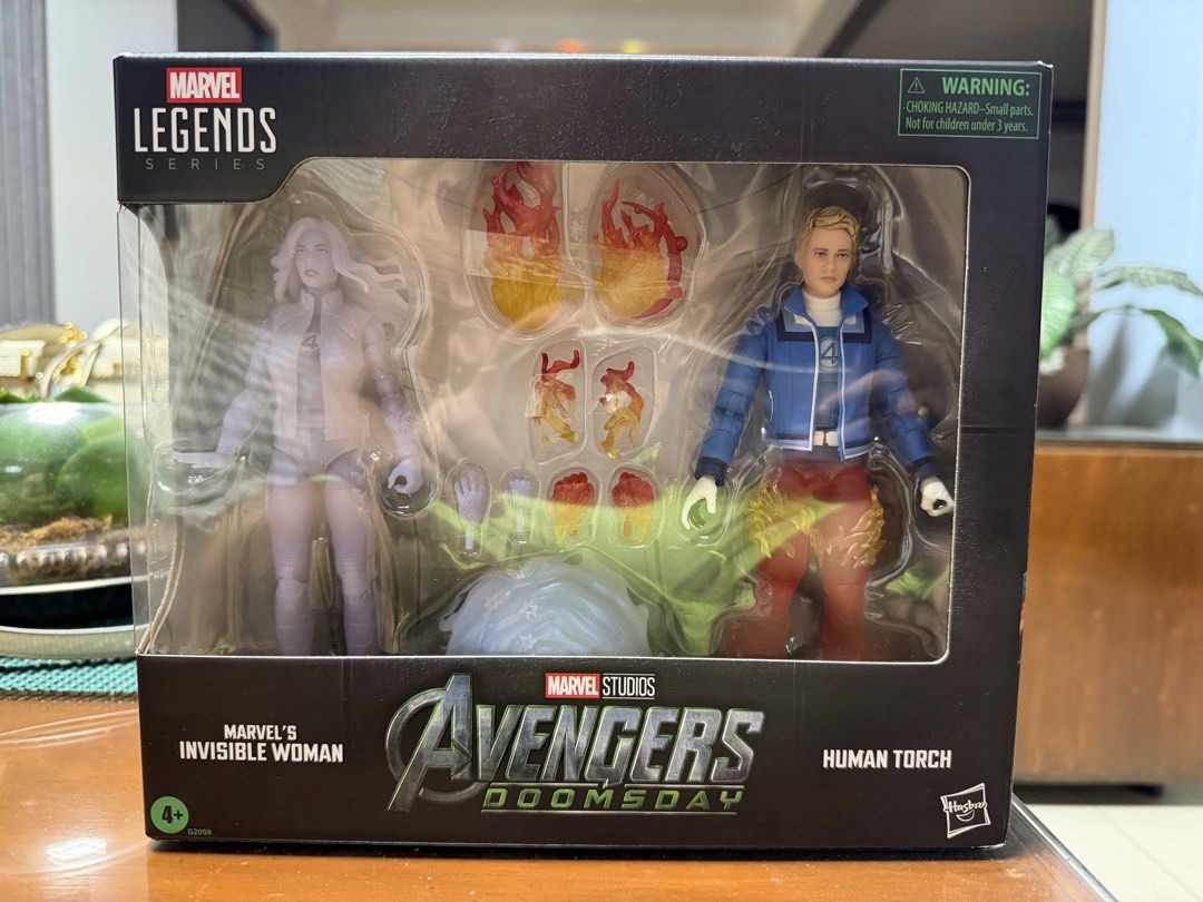 Marvel Legends Avengers Doomsday Invisible Woman and Human Torch, Toys ...