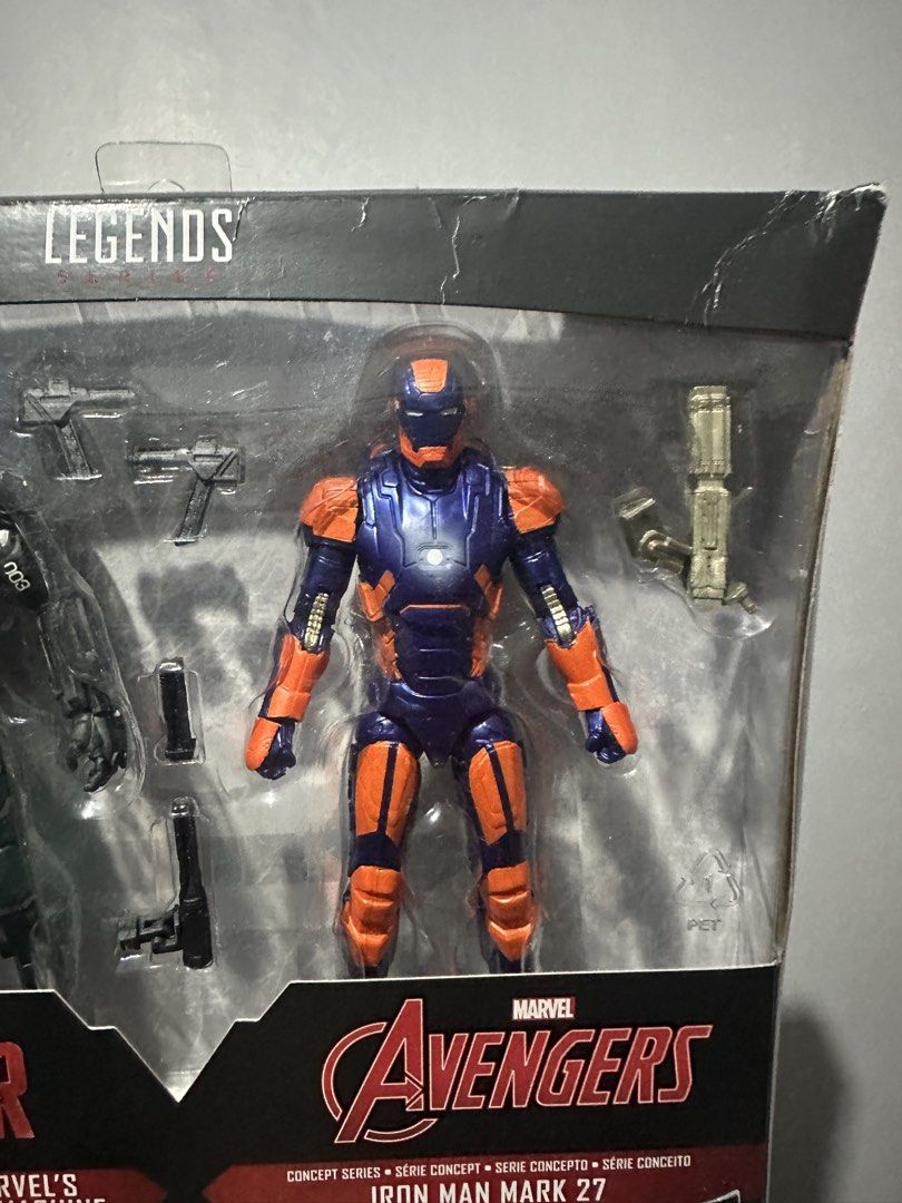Marvel Legends Avengers Iron Man Mark 27 Figure (Category: Figurines & Statues) located in Legazpi City. Submitted by bucky2022 (Listing ID 1469443937, Image 1). Description: - Item: Iron Man Mark 27 (Disco) Figure - Series: Marvel Avengers Concept Series - Condition: MIB from 2 pack - Perfect for: Marvel collectors and display setups - Trusted Seller: Buy with confidence!.