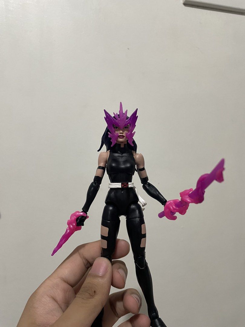 Marvel Legends Psylocke and Nimrod Set (Category: Figurines & Statues) located in Manila. Submitted by cyruscedri44659 (Listing ID 1469529488, Image 2). Description: - Marvel Legends Psylocke & Nimrod - Good condition with tight joints - Psylocke includes psychic blades and headpiece effect - Nimrod with white/pink armor, alternate hands, and head plate - selling as set! - RFS: Decluttering (PM for questions) -lalamove delivery.