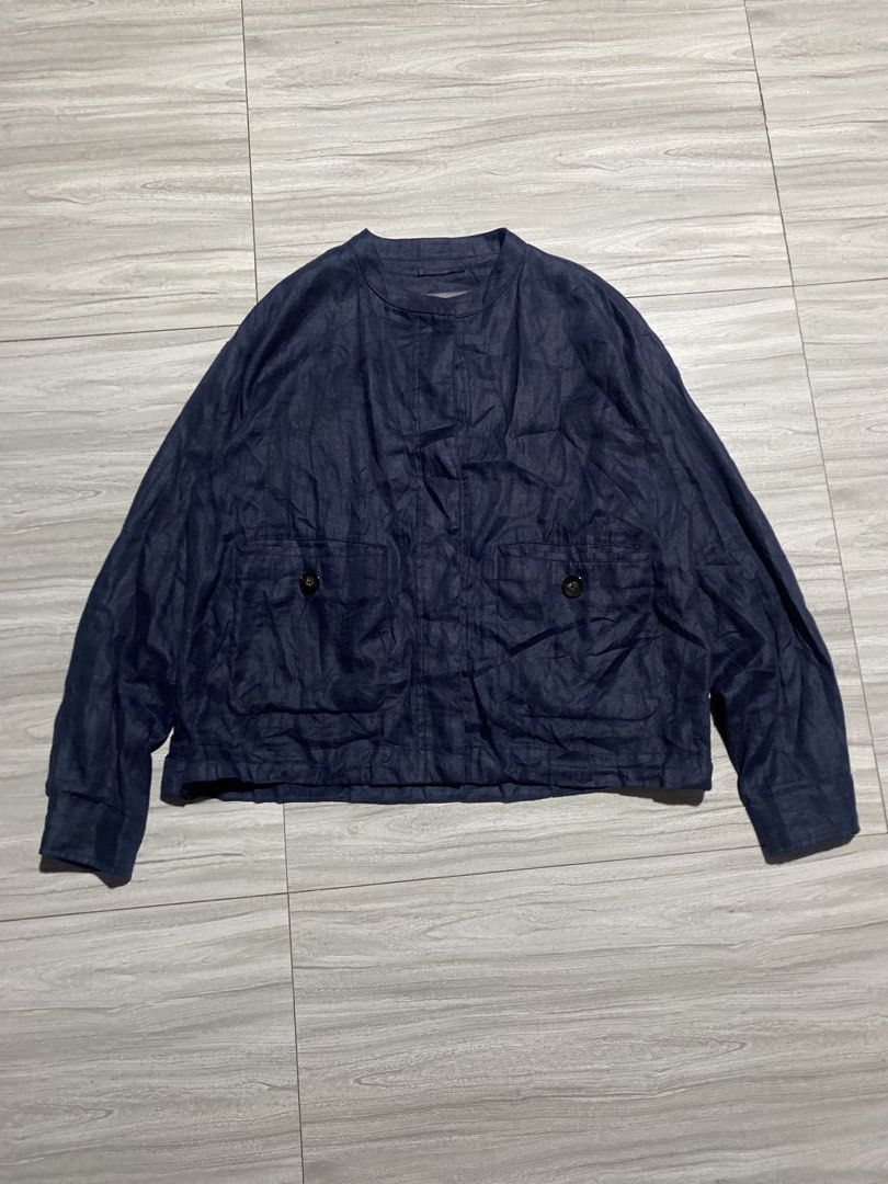 Massimo Dutti linen cardigan (Category: Coats, Jackets and Outerwear) located in Bacolod City. Submitted by bnta_bounce (Listing ID 1469548394, Image 1). Description: Flaws: none Length 23.5 Width 21.