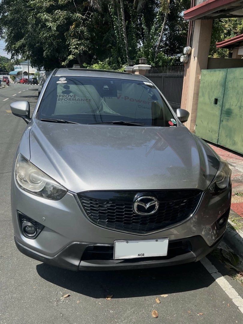 Mazda CX-5 2.5 2WD Luxury (A) (Category: Used Cars) located in Paranaque City. Submitted by _heysoftie (Listing ID 1469536082, Image 2). Description: 2014 MAZDA CX-5 AWD SPORT 2.5L — top of the line CAR DETAILS Make & Model: Mazda CX-5 AWD Sport Year Model: 2014 Engine: 2.5L Gasoline Transmission: Automatic Mileage: 69,600km Color: Aluminum Metallic Body Type: SUV Seating Capacity: 5 Plate Number: Thursday Coding OR/CR: Available Registration Sta