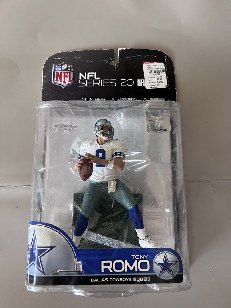 Mcfarlane NFL Tony Romo (Category: Vintage Collectibles) located in Caloocan City. Submitted by ryshevennostalgia (Listing ID 1469567914, Image 1). Description: Selling Mcfarlane NFL Tony Romo -Complete On Card -Price 1500 location Sampaloc Manila.
