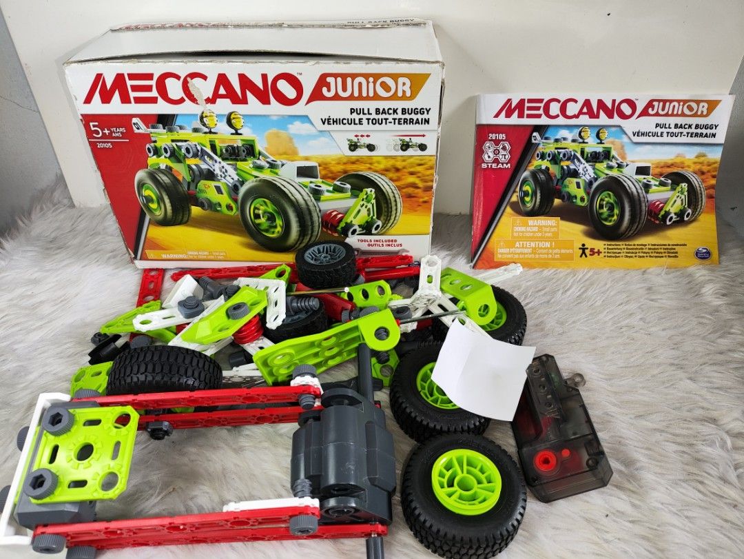 Meccano Junior Pull Back Buggy Construction Set 20105 (Category: Kids Toys) located in Cavite. Submitted by tinetaclesss (Listing ID 1469497792, Image 1). Description: uncounted pcs as is.
