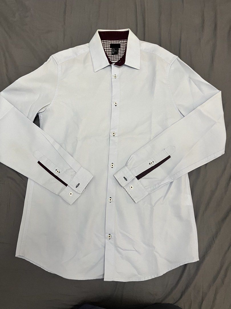 MEDIUM - H&M Longsleeves - lightblue (Category: Formal Shirts) located in Paranaque City. Submitted by regina_sy (Listing ID 1469525145, Image 1). Description: NO issue MOP: GCASH J&T Express delivery (SF c/o BUYER) * Parcel Drop-off (J&T Branch) WEEKENDS only NO WW photo 📍MNL .