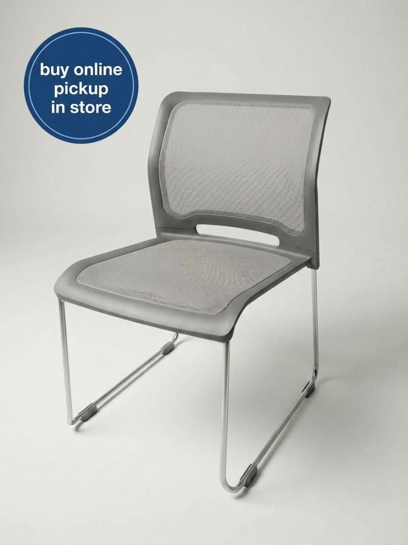 MEETING CHAIR (Category: Office Furniture & Fixtures) located in Valenzuela. Submitted by jesspesongco (Listing ID 1469437959, Image 1). Description: MEETING CHAIR BRAND: KOKUYO PRICE: 1,500 ✔️Breathable backrest and seat panel keep you cool during long work hours ✔️ Sleek grey mesh office chair with a durable metal sled base 📍 LOCATION: OFFICEBUSTERS BALINTAWAK 👤 Look for: Hesus 📞 0961-690-4709.