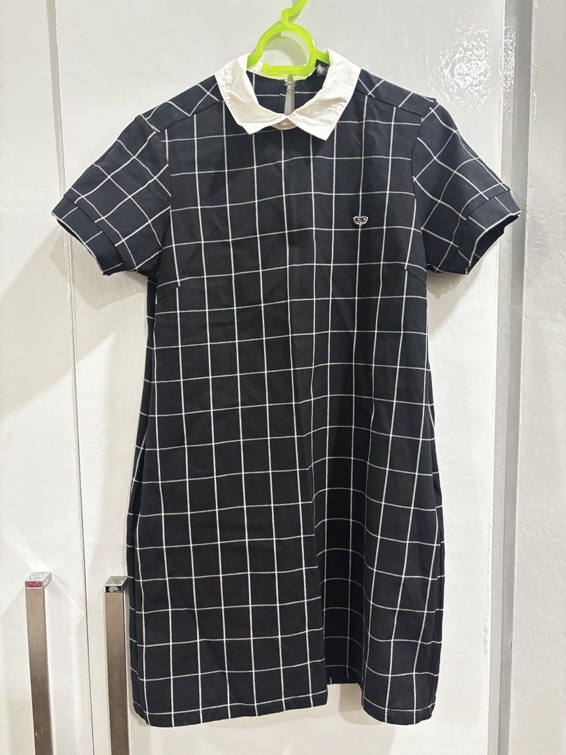 MEMO Black White Grid Collared Dress (Category: Dresses) located in Muntinlupa City. Submitted by btscerpts.ph (Listing ID 1469398772, Image 1). Description: - Brand: MEMO - Size: XS - Color/Pattern: Black with white grid pattern - Fit: Structured fit with clean fabric - Condition: Excellent, ready to wear - ‼️ this is a PRELOVED item and was kept in storage, washing before use is highly recommended. Please manage expectations. Thank you! ‼️.