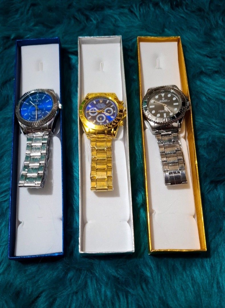 Mens watch (Category: Men's Watches) located in Paranaque City. Submitted by strawberryeng (Listing ID 1469503618, Image 1). Description: ✨ STAY CLASSY & DURABLE – PREMIUM STAINLESS STEEL WATCHES ✨ Upgrade your wrist game with a watch built to last! 💯 We just dropped a stunning collection of premium watches featuring heavy-duty, elegant stainless steel straps. They look expensive, feel solid, and won't easily tarnish or fade! What makes our pack