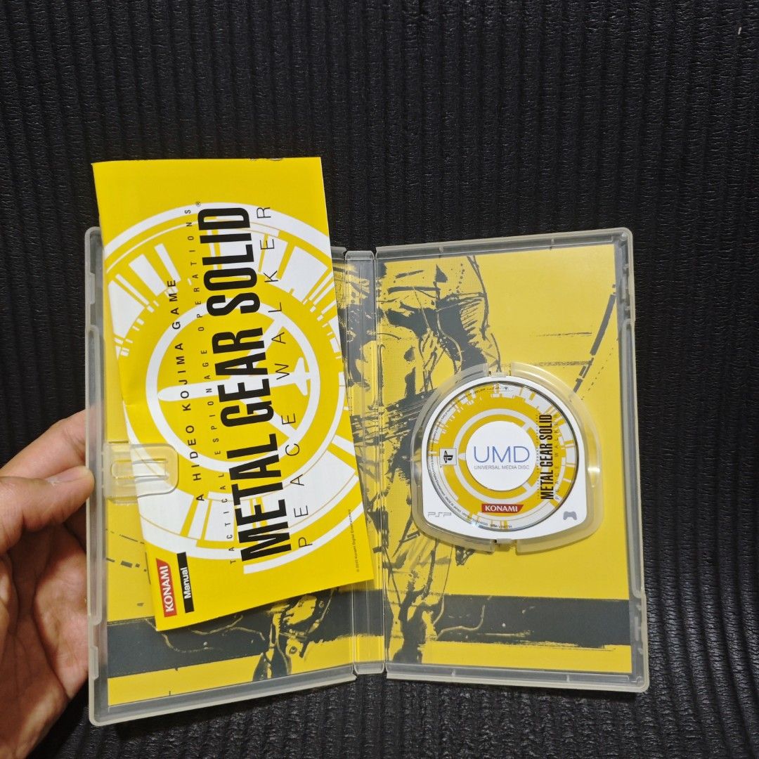 Metal Gear Solid Peace Walker PSP Game Authentic (CIB) (Category: PlayStation) located in Quezon City. Submitted by shopme_gadget30 (Listing ID 1469540783, Image 3). Description: kindly read the details first for sale fixed price Good Condition tested and working with case , Disc Game and Manual Booklet Complete in box compatible to PSP Console R3 Region Rare qc area meet up: sm north shipping fee must shoulder by the buyer via lalamove or grab p