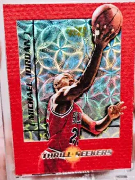 Michael Jordan RARE (Category: Raw Singles) located in Cagayan de Oro. Submitted by edwardryan01984 (Listing ID 1469406207, Image 1). Description: 1997 FLEER THRILL SEEKERS MICHAEL JORDAN.