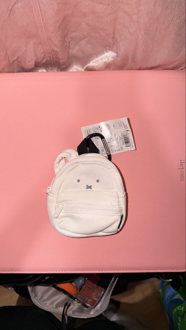Miffy Keychain Backpack (Category: Character Goods) located in Manila. Submitted by beeboodee (Listing ID 1469533344, Image 1). Description: - Brand new with tags, never used - Can fit keys, coins, folded bills, airpods, etc. - Bought in Japan - Decluttering.