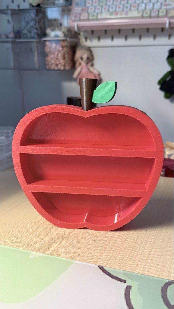 Mini apple shelf (Category: Shelves, Cabinets & Racks) located in Quezon City. Submitted by cinna_collects (Listing ID 1469464810, Image 1). Description: Mini apple shelf - price: 150 - rfs: decluttering 📍qc.