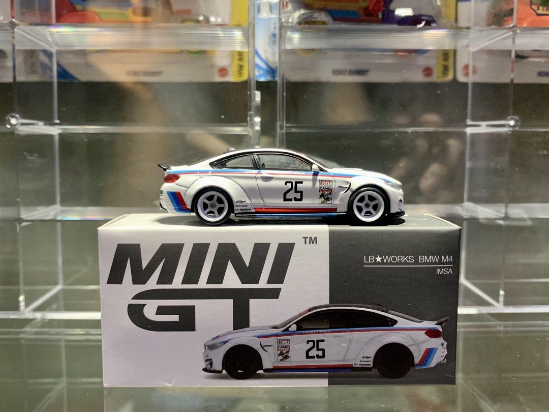 Mini GT LB Works BMW M4 (Category: Vehicle & Diecast Models) located in Quezon City. Submitted by pupuykid (Listing ID 1469480105, Image 2). Description: Condition: Mint Wheel swapped Rolling No stock tires 📍Cubao, QC 📦Any ride hailing apps or LBC.