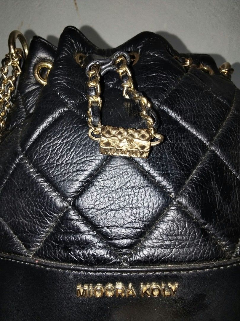 Miocra Koly (Category: Purses & Pouches) located in Manila. Submitted by bagelyascollection (Listing ID 1469505148, Image 3). Description: Miocra Koly like new bucket bag black color quilted type.