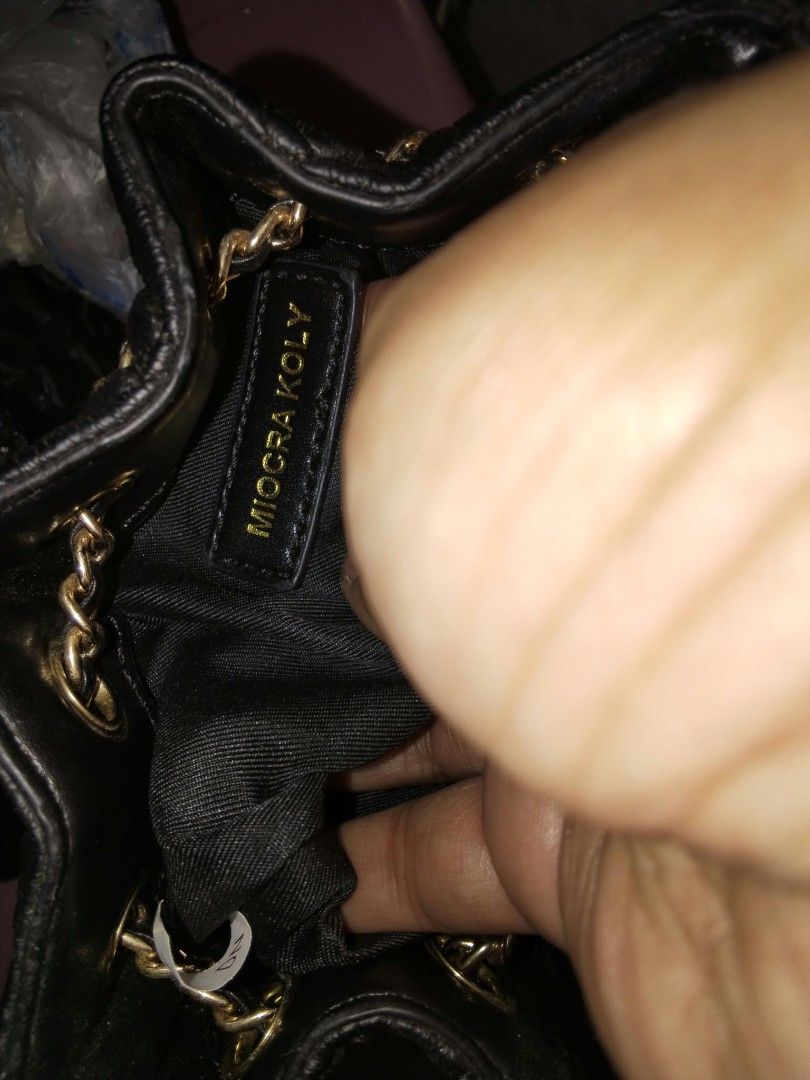 Miocra Koly (Category: Purses & Pouches) located in Manila. Submitted by bagelyascollection (Listing ID 1469505148, Image 2). Description: Miocra Koly like new bucket bag black color quilted type.