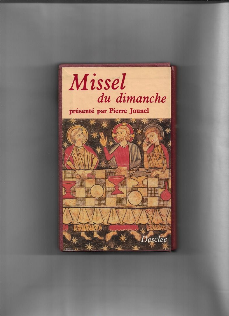 MISSEL DU DIMANCHE (Category: Religion Books) located in Makati City. Submitted by furrowpublishinghouse (Listing ID 1469434784, Image 1). Description: "Missel du dimanche" (Sunday Missal), a liturgical book containing the official texts used for Catholic Sunday Masses throughout the year. Key Details: • Editor: This edition is presented and edited by Pierre Jounel, a prominent French liturgical scholar and professor who played a major role in im