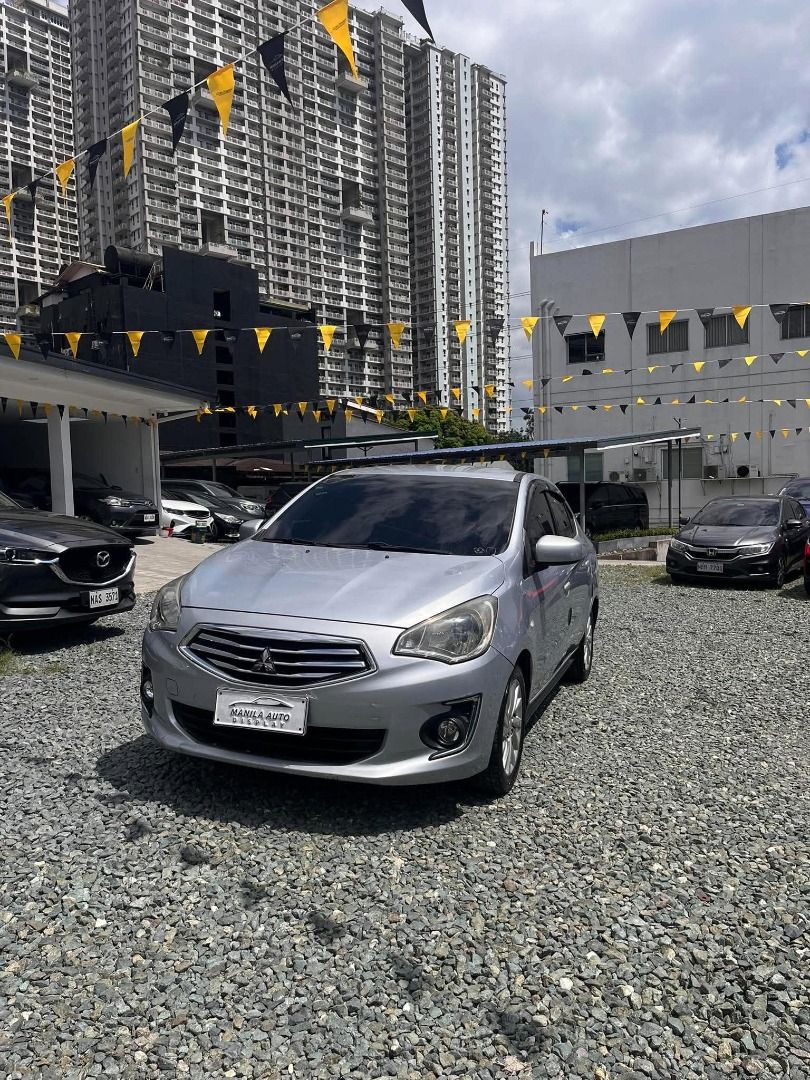 Mitsubishi Mirage G4 GLX Manual (Category: Used Cars) located in Pasig City. Submitted by pureocean-057512 (Listing ID 1469402434, Image 3). Description: 2017 MITSUBISHI MIRAGE G4 GLX 1.2L GAS MANUAL TRANSMISSION Downpayment: ₱76,288 Cool Silver 1.2L Gasoline Engine Manual Transmission 9 ending plate 80tkms mileage Power Windows With Airbags Cold Aircon AM/FM Radio Clean inside and out Ready to go! Complete Papers! PLEASE CALL HANNAH: 0961.581.39