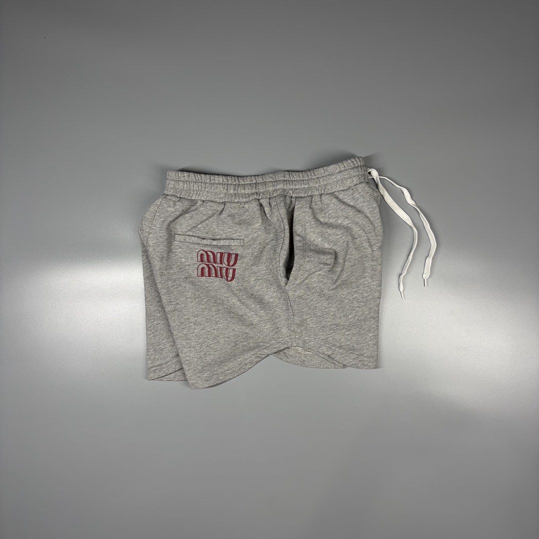 Miu Miu Short (Category: Luxury Apparel) located in Cavite. Submitted by onebeancent (Listing ID 1469523353, Image 1). Description: Size: 28 to 34 Women's Dimension: 13" Length Color: Grey Color Rate: 10/10 Issue: None Condition: Like new‼️ Price: 950php Additional Shipping Fee (J&T Small Pouch) 75php Luzon 100php visayas 120php mindanao.