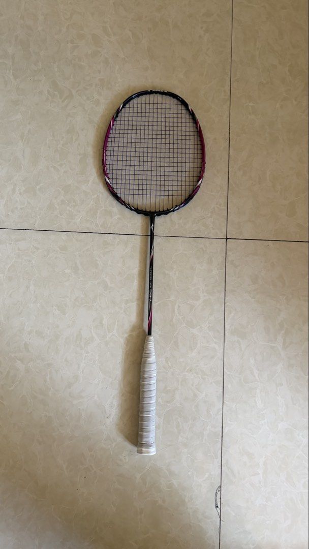 Mizuno TurboBlade 587 Badminton Racket (Category: Racket and Ball Sports) located in Quezon City. Submitted by _earlb (Listing ID 1469411828, Image 1). Description: - Model: Mizuno TurboBlade 587 - Material: Japan HM Graphite - Weight/Grip Size: 4U5 - Balance: Even Balance - Flexibility: Medium flex shaft - Max String Tension: Up to 28 lbs - Current Setup: Strung with blue strings and a white replacement grip orig BG 65 26x28 lbs - Condition: Cle